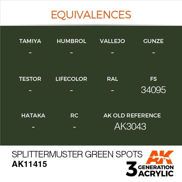 AK Interactive AK11415 Splittermuster Green Spots 17ml – image 3