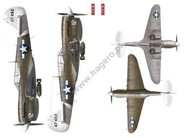 Kagero KD48009 PACIFIC P-40N WARHAWKS. Part I 1/48 – zdjęcie 4