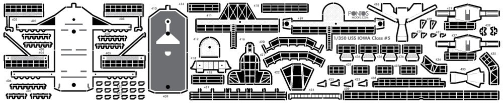 Pontos 35008F1 USS BB-62 New Jersey 1982 Detail Up Set 1/350 – zdjęcie 11