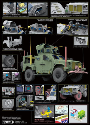Sabre 35A12-PRM JLTV M1278 Heavy Guns Carrier - Premium Edition 1/35 – imagen 3