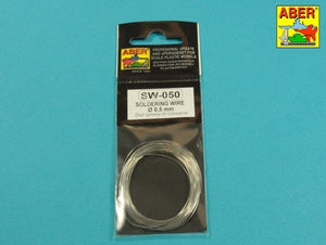 Aber SW-050 Drut cynowy o średnicy 0,50 mm długość 5m / Soldering wire diameter 0,50mm length 5m – Bild 3