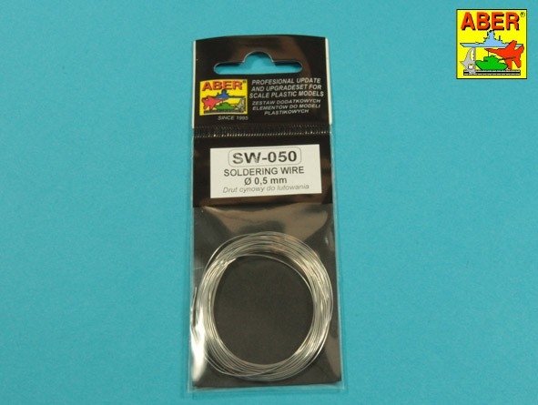 Aber SW-050 Drut cynowy o średnicy 0,50 mm długość 5m / Soldering wire diameter 0,50mm length 5m – Bild 3