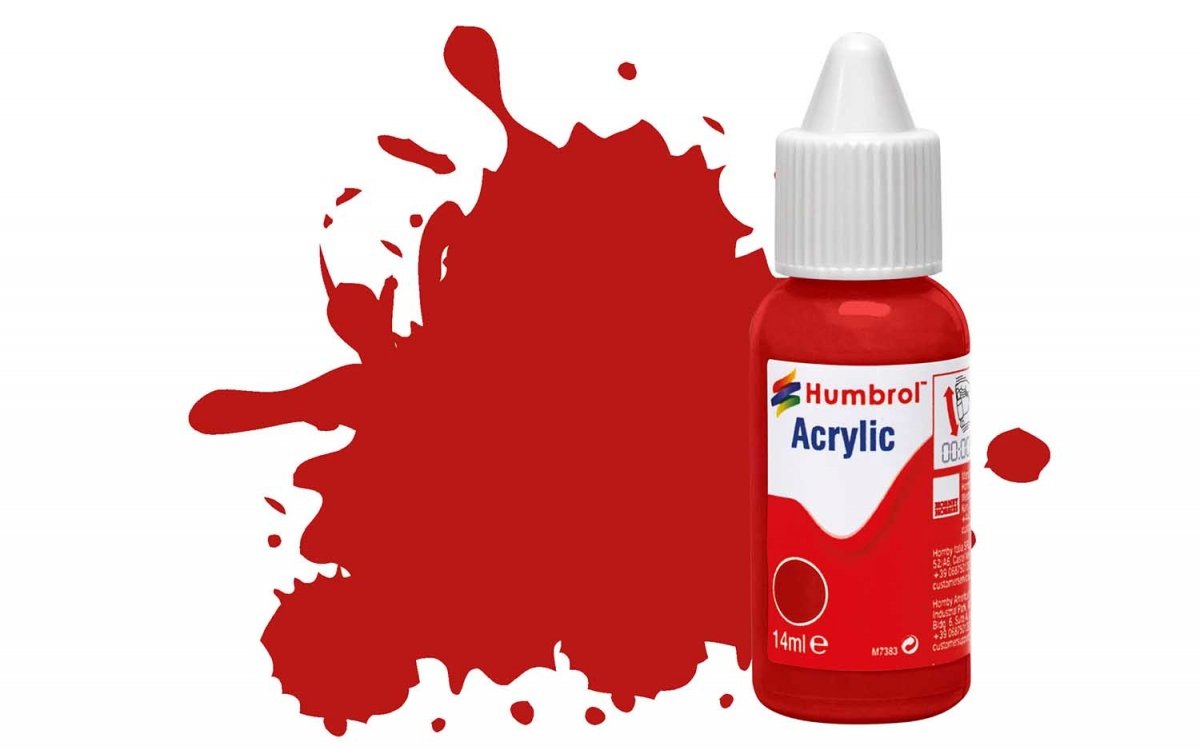Humbrol DB0060 N° 60 Écarlate - Mat - 14 ml. 