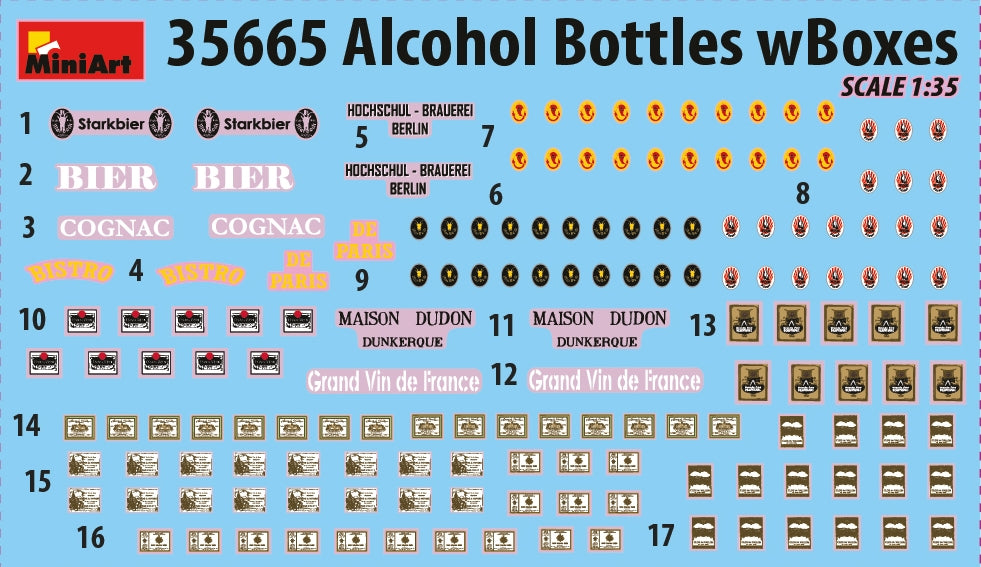 MiniArt 35665 ALCOHOL BOTTLES w/BOXES 1/35 – immagine 2