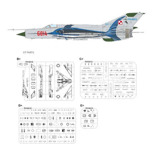 Eduard 7458 MiG-21MF Fighter Bomber Weekend edition 1/72 – zdjęcie 2