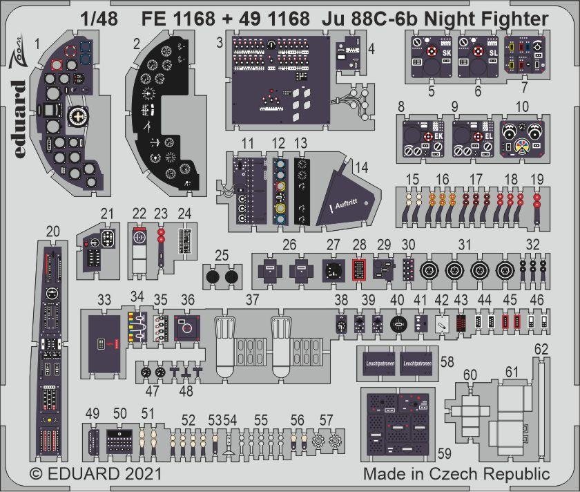 Eduard BIG49288 Ju 88C-6b Night Fighter ICM 1/48 – imagen 4
