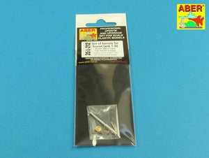 Aber 35L-212 Jeu de canons pour char soviétique T-50 45 mm 20K x 1 pièce ; 7,62 mm DT x 2 pièces (1/35) – image 7