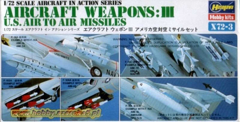 Hasegawa X72-3 Armes d'avions américains III (1/72)