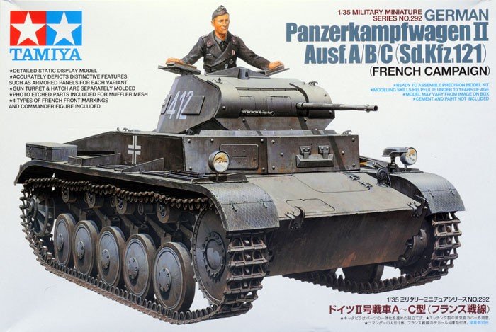 Tamiya 35292 German Panzerkampfwagen II Ausf.A/B/C 1/35