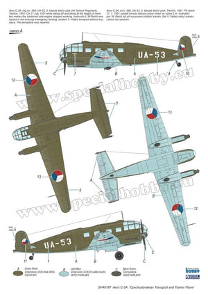 Special Hobby 48197 Aero C-3A &amp;#39;Czechoslovakian Transport and Trainer Plane&amp;#39; 1/48 – zdjęcie 3