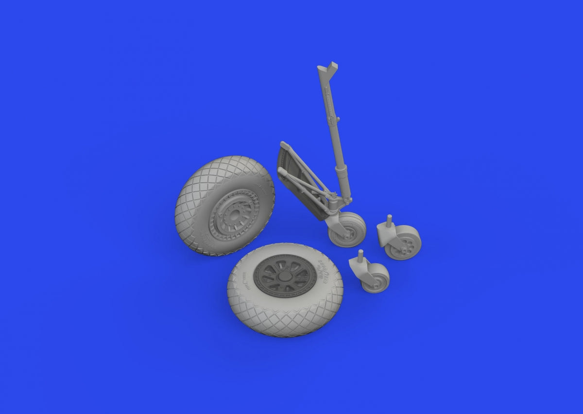 Eduard 648965 TBF/ TBM wheels w/ pattern ACADEMY 1/48 – zdjęcie 3
