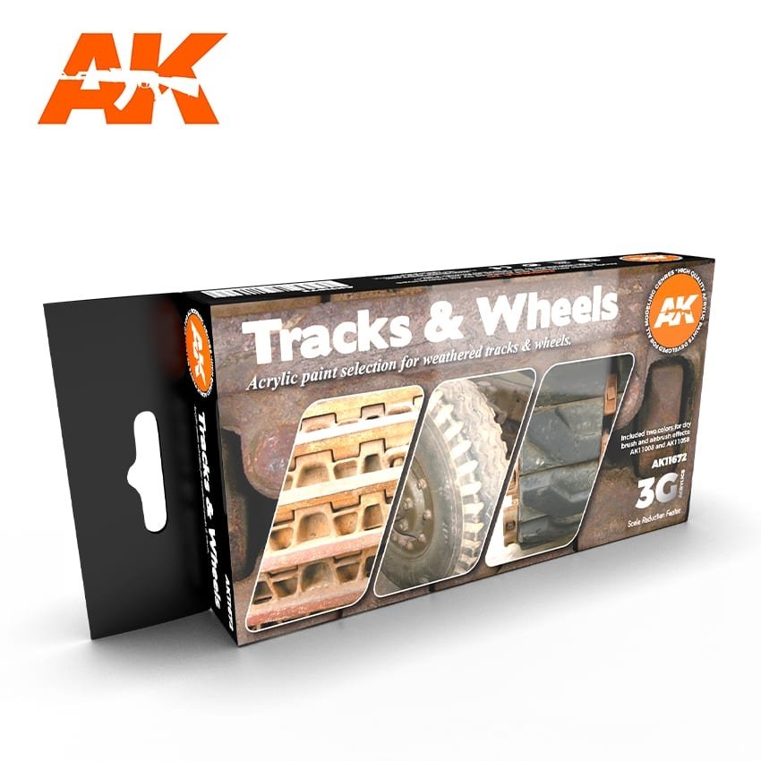 AK Interactive AK11672 3G TRACKS &amp;amp; WHEELS 6x17 ml