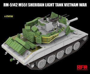 Rye Field Model 5142 M551 Light Tank Sheridan Vietnam War 1/35 – imagen 4