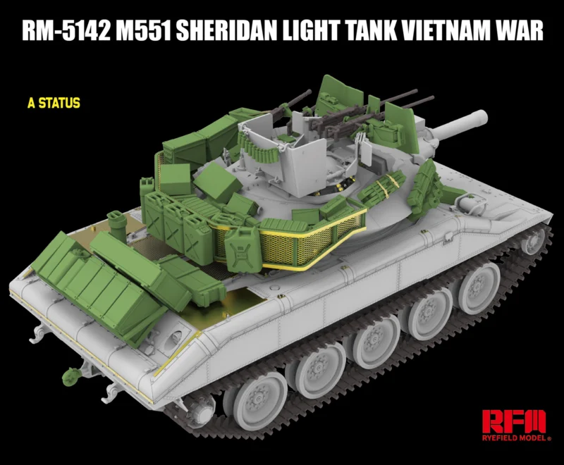 Rye Field Model 5142 M551 Light Tank Sheridan Vietnam War 1/35 – imagen 4