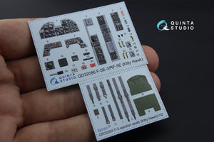 Quinta Studio QD32086 F-5E-3/RF-5E 3D-Printed coloured Interior on decal paper (for KittyHawk kit) 1/32 – imagen 2
