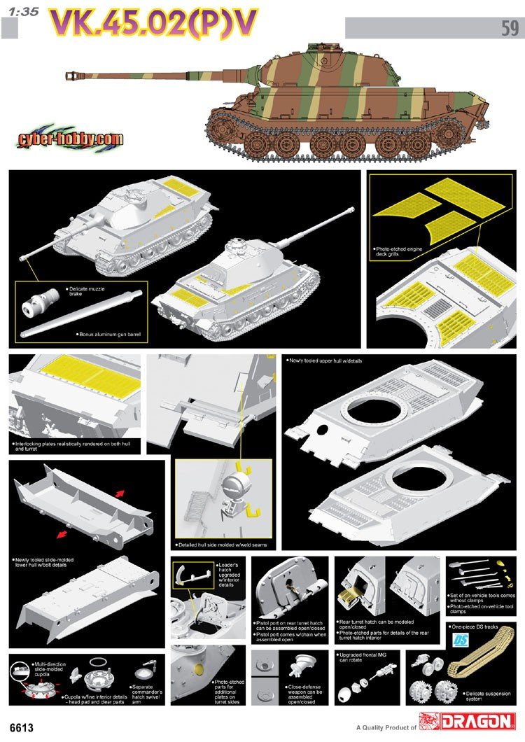 Cyber Hobby 6613 VK.45.02(P)V 1/35 – immagine 2