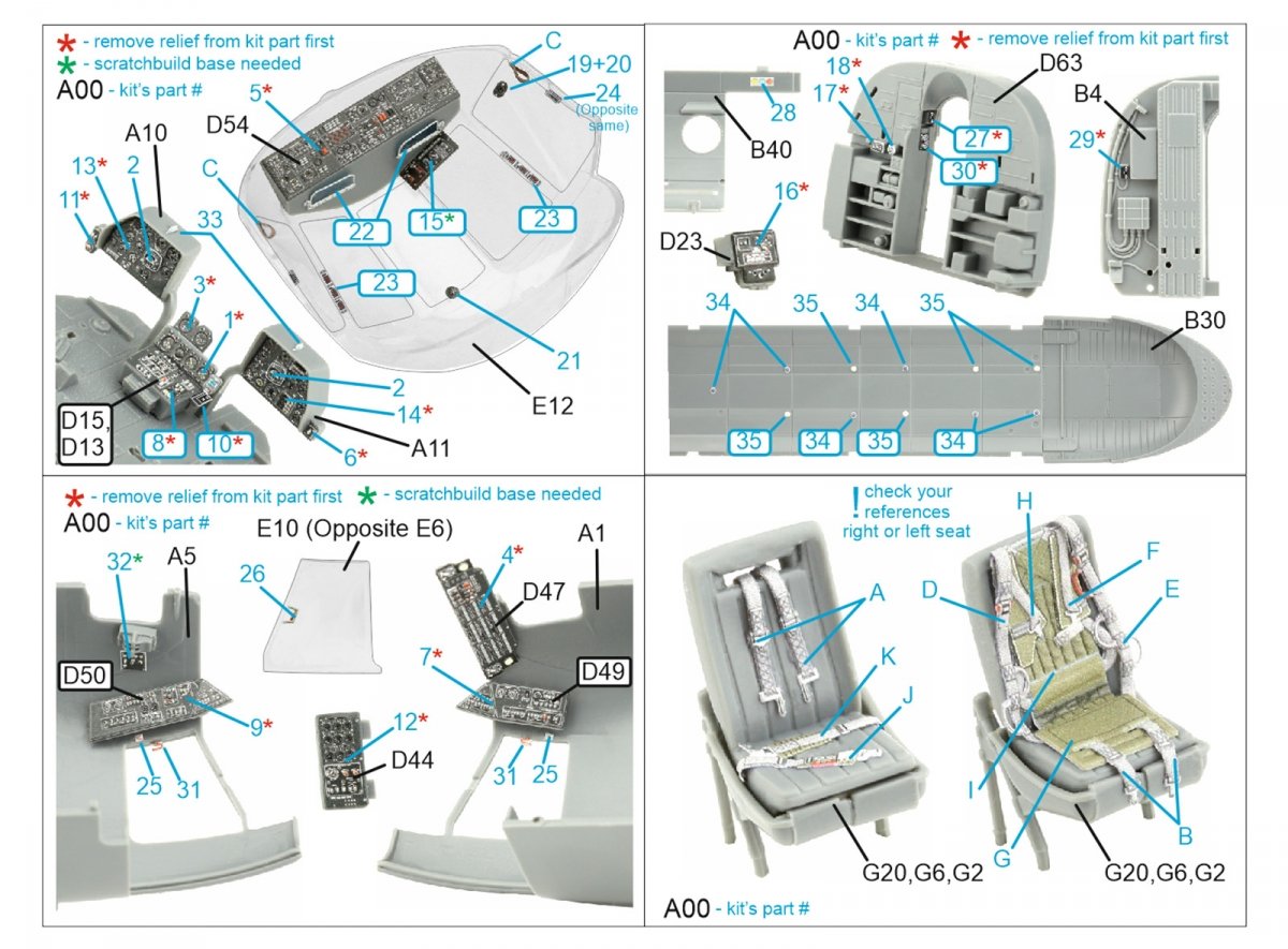 Quinta Studio QD48381 Mi-17 3D-Printed &amp;amp; coloured Interior on decal paper (AMK) 1/48 – imagen 2