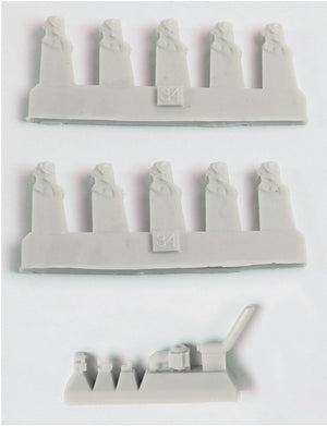 Pontos 35024FB USS BB-35 Texas 1945 Detail up set (20B Deck Blue Decl) 1/350 – immagine 10