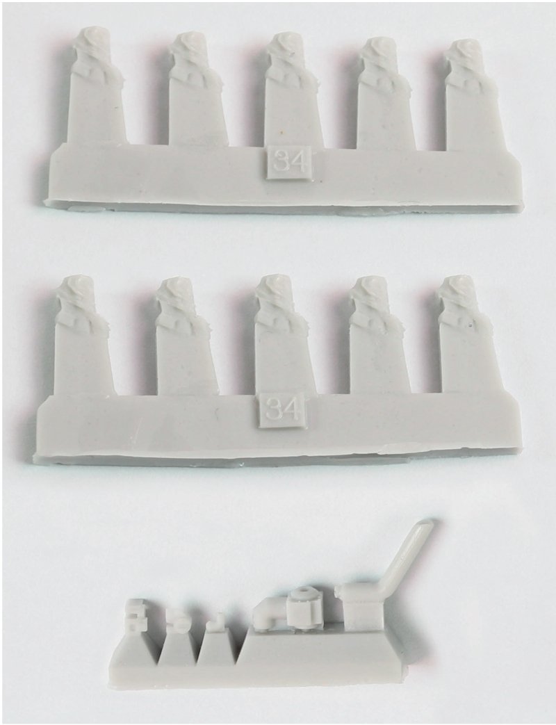 Pontos 35024FB USS BB-35 Texas 1945 Detail up set (20B Deck Blue Decl) 1/350 – immagine 10