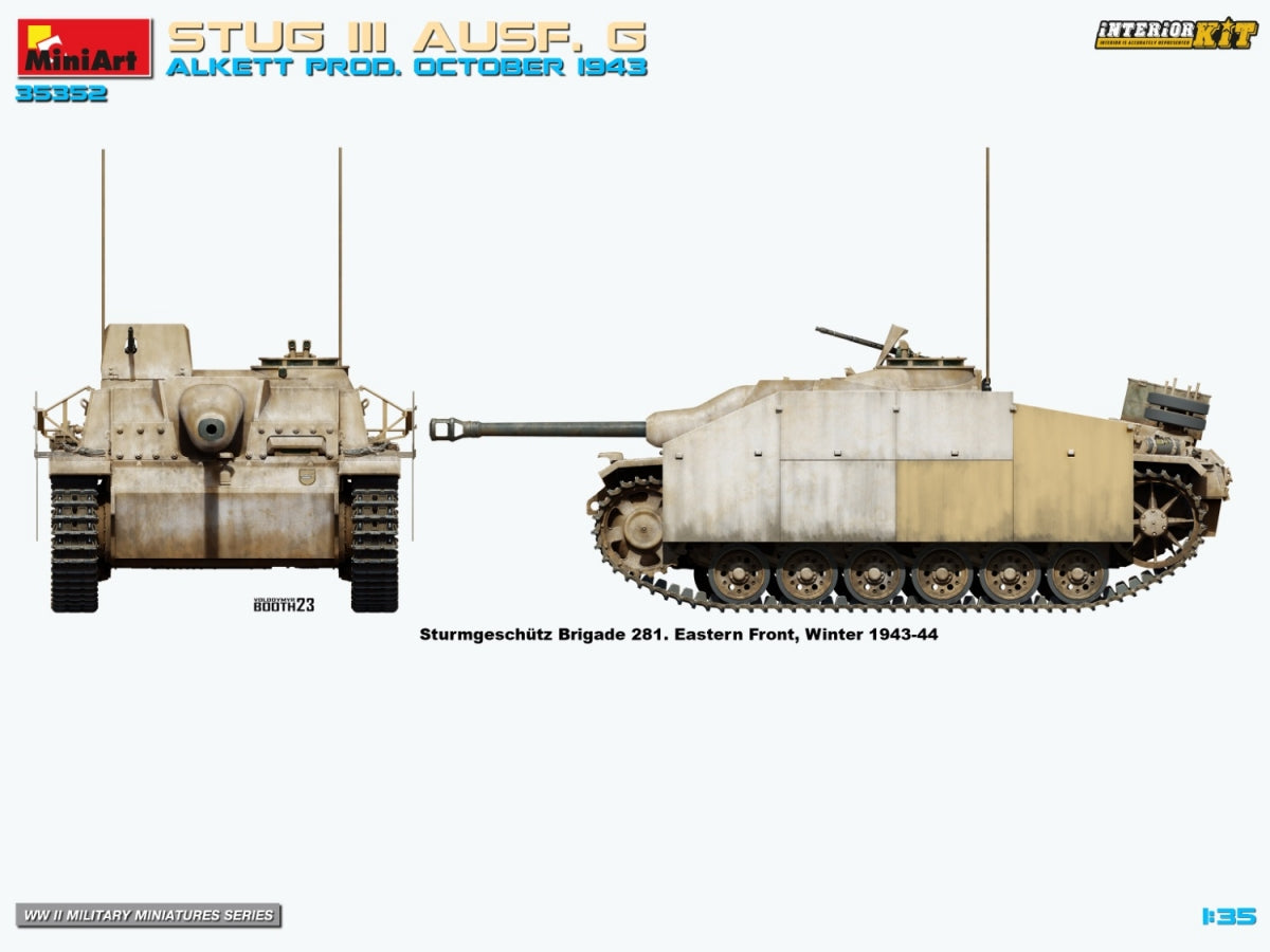 MiniArt 35352 STUG III AUSF. G ALKETT PROD. KIT INTÉRIEUR OCTOBRE 1943 1/35 – image 12