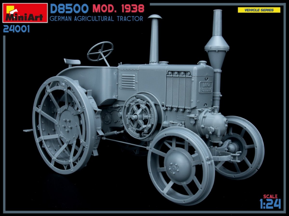 MiniArt 24001 Tracteur agricole allemand D8500 modèle 1938, échelle 1/24 – image 11