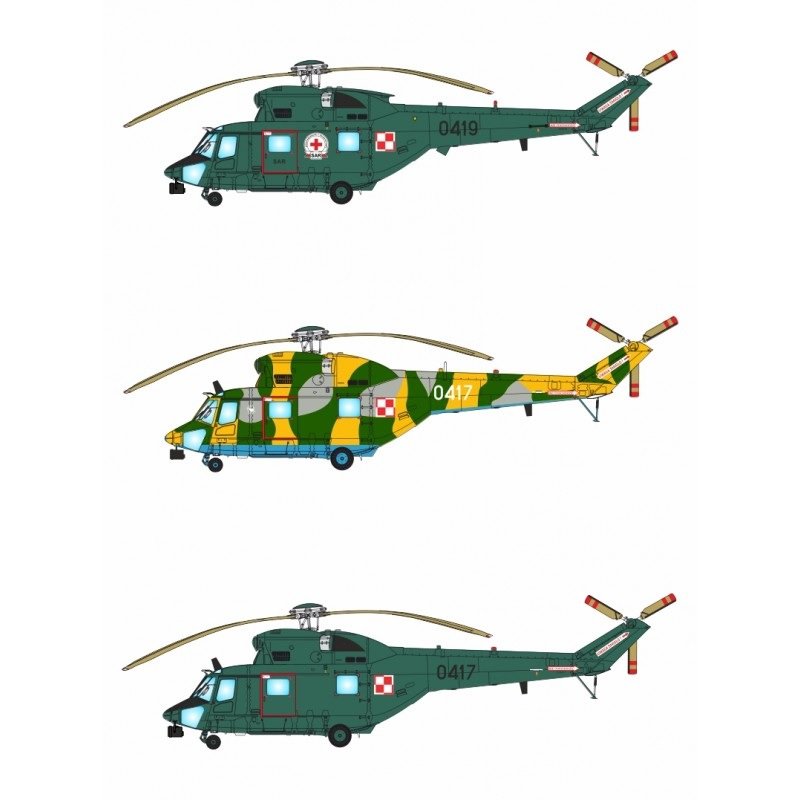 Answer AA48003 PZL W-3RL Sokół Sar Helicopter Polish Army 1/48 – immagine 9