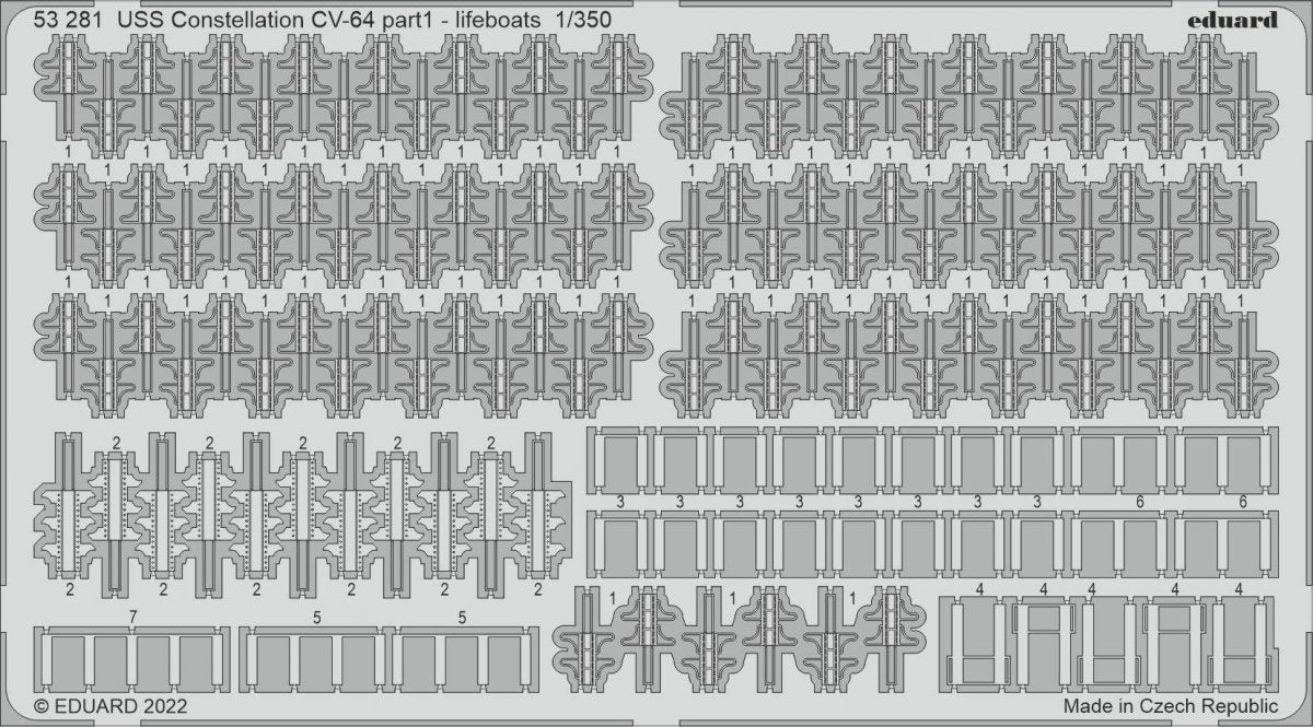 Eduard BIG5366 USS Constellation CV-64 PART I TRUMPETER 1/350 – immagine 3