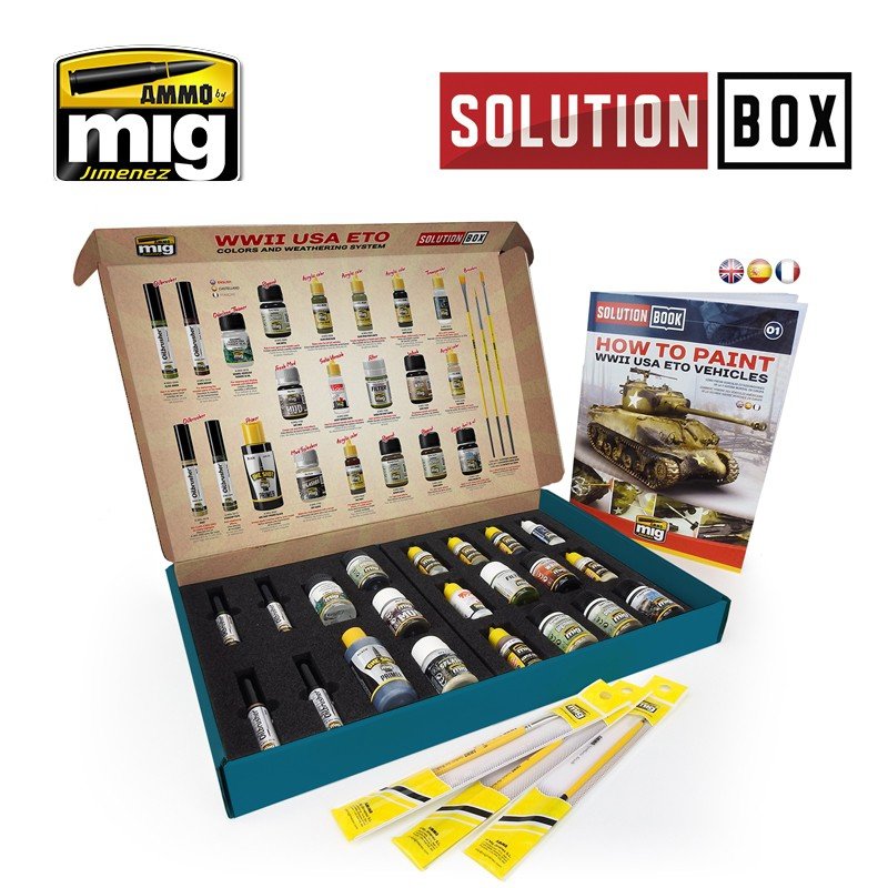 AMMO of Mig Jimenez 7700 WW II AMERICAN ETO SOLUTION BOX – image 4