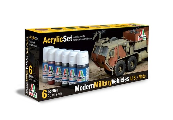 Italeri 442AP Véhicules militaires modernes Armée américaine/OTAN 6x20ml