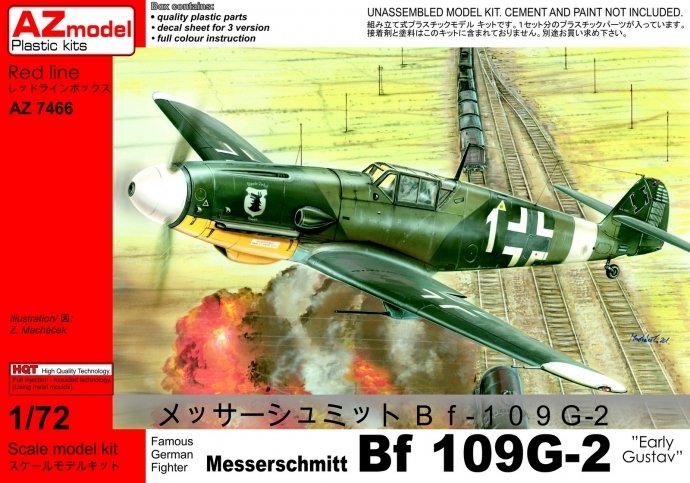 AZ Model AZ7466 Messerschmitt Bf-109G-2 Early Gustav 1/72