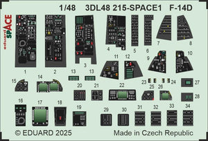 Eduard 3DL48215 F-14D SPACE GREAT WALL HOBBY 1/48 – immagine 3