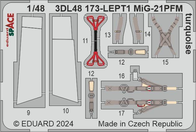 Eduard 3DL48173 MiG-21PFM turquoise SPACE EDUARD 1/48 – imagen 3