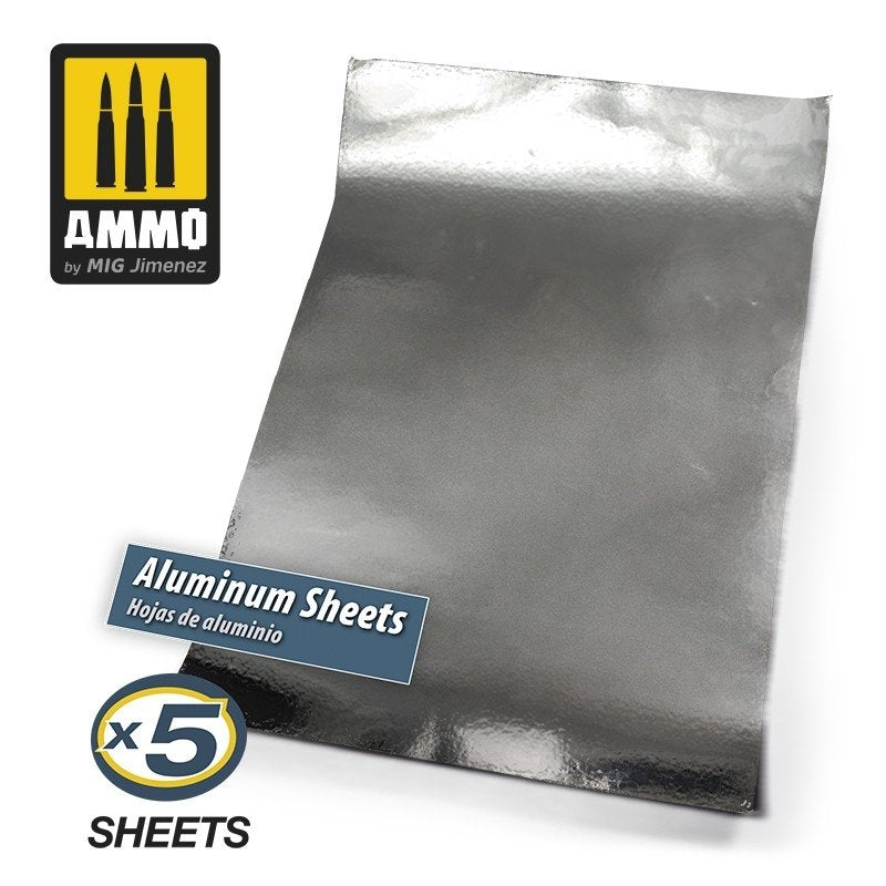 AMMO of Mig Jimenez 8247 ALUMINIUM SHEETS 280x195 mm – imagen 2