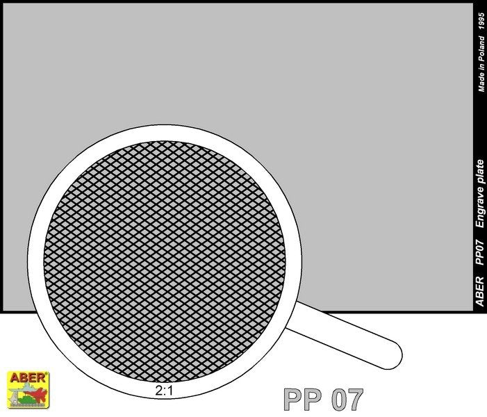 Aber PP07 Engrave plate (88 x 57mm) - pattern 07 – immagine 2