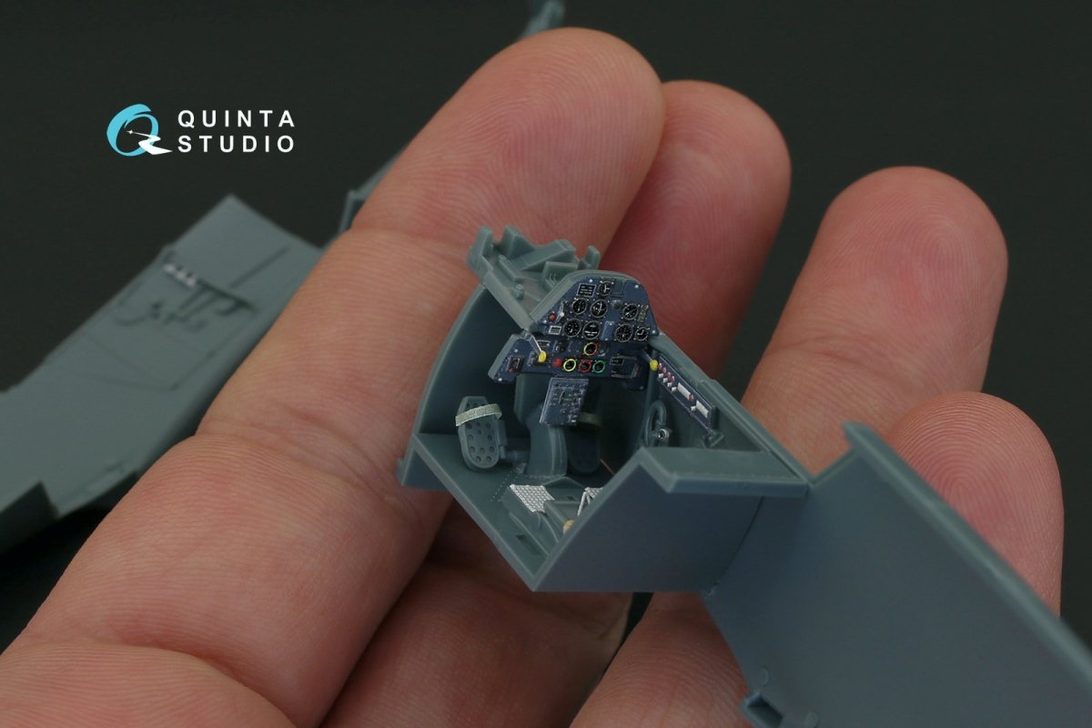 Quinta Studio QD48087 Bf 109E-4/E-7 3D-Printed &amp;amp; colored Interior on decal paper (for Eduard kit) 1/48 – image 5