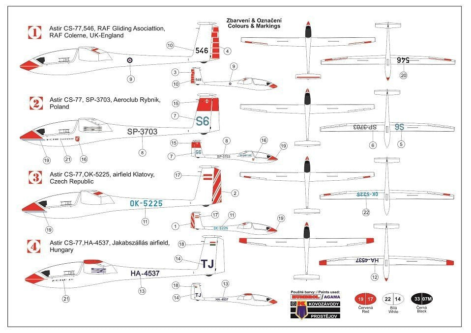 Kovozavody Prostejov KPM0131 Glob Astir CS-77 1/72 – immagine 2