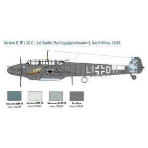 Italeri 2794 MESSERSCHMITT BF-110 C/D 1/48 – imagen 4