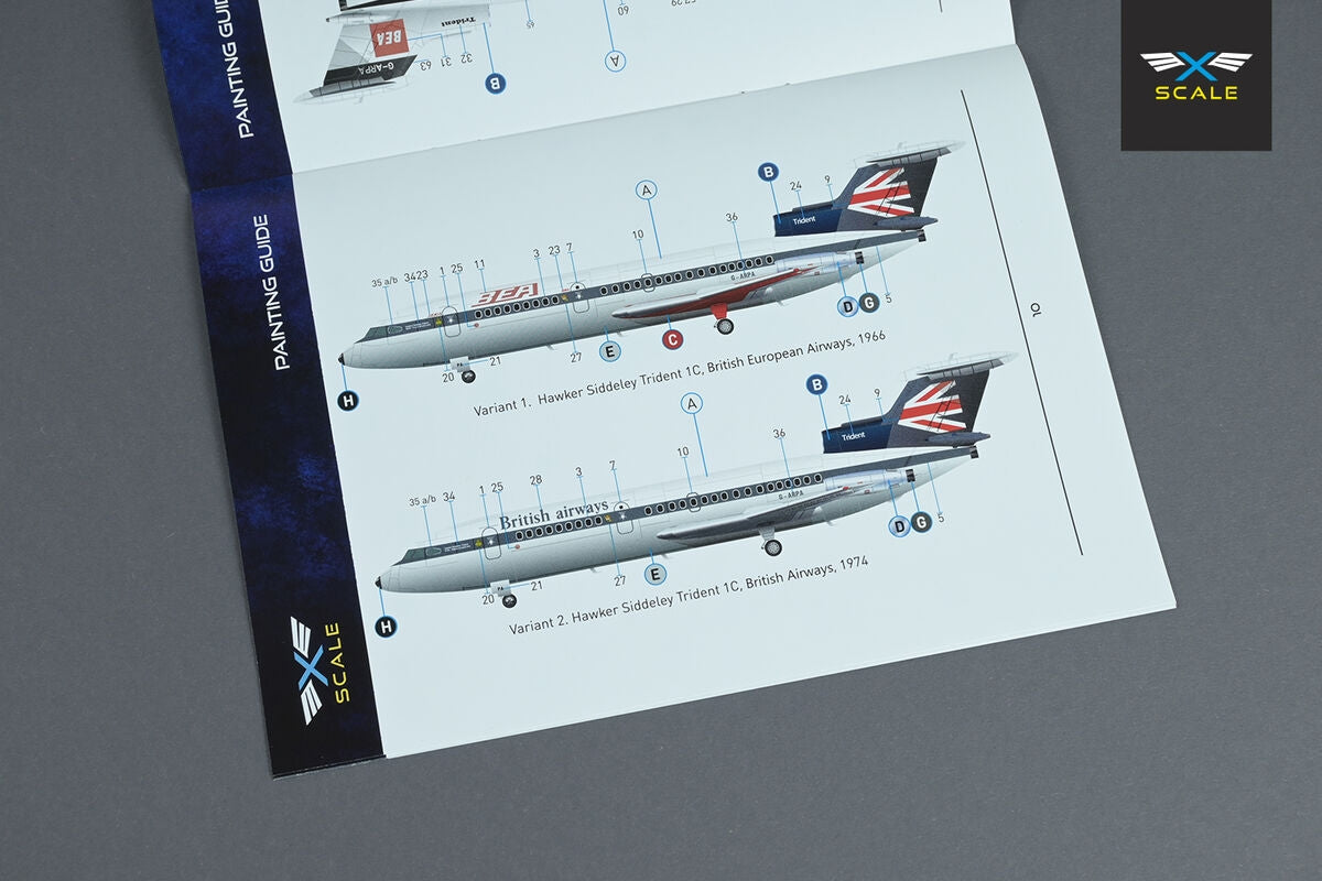 X-Scale 144003 Airliner HS-121 Trident 1C 1/144 – imagen 3