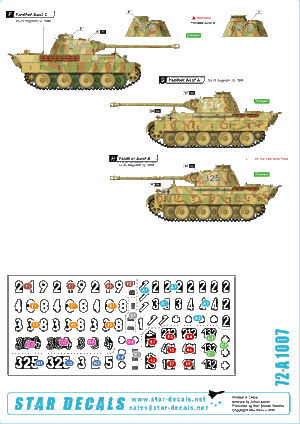 Star Decals 72-A1007 SS-Panthers (1) 1/72 – imagen 2