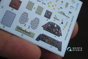 Quinta Studio QD32048 Bf 109E-3 3D-Printed &amp;amp; coloured Interior on decal paper (for Eduard kit) 1/32 – imagen 4