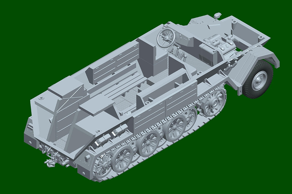 Trumpeter 07404 Sd.Kfz.8 Gepanzerter Zugkraftwagen 12t 1/72 – imagen 13