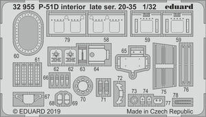 Eduard 32955 P-51D interior late ser. 20-35 1/32 TAMIYA – Bild 2
