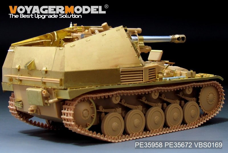 Voyager Model PE35958 WWII German self-propelled howitzer Wespe basic For TAMIYA 35200/35358 1/35 – immagine 19
