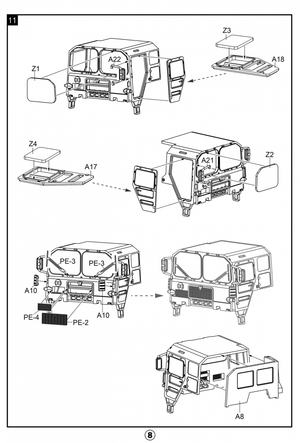 Modelcollect UA72342 German MAN KAT1M1013 8*8 HIGH-Mobility off-road truck 1/72 – immagine 18
