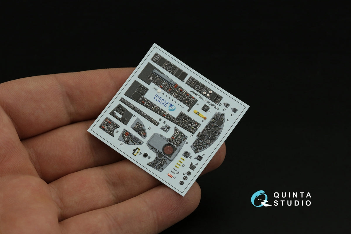 Quinta Studio QDS-32180 F-104S 3D-Printed coloured Interior on decal paper (Italeri) (small version) 1/32 – imagen 4