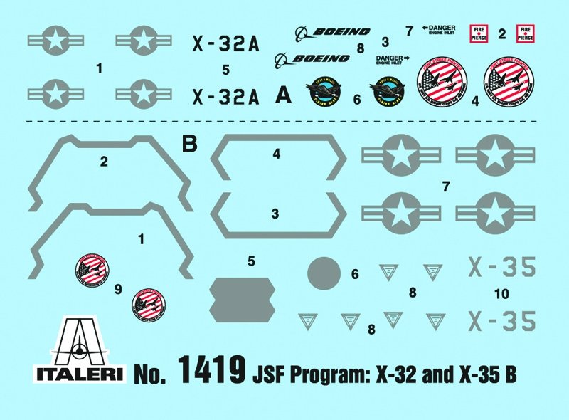 Italeri 1419 JSF Program X-32A and X-35B 1/72 – Bild 3