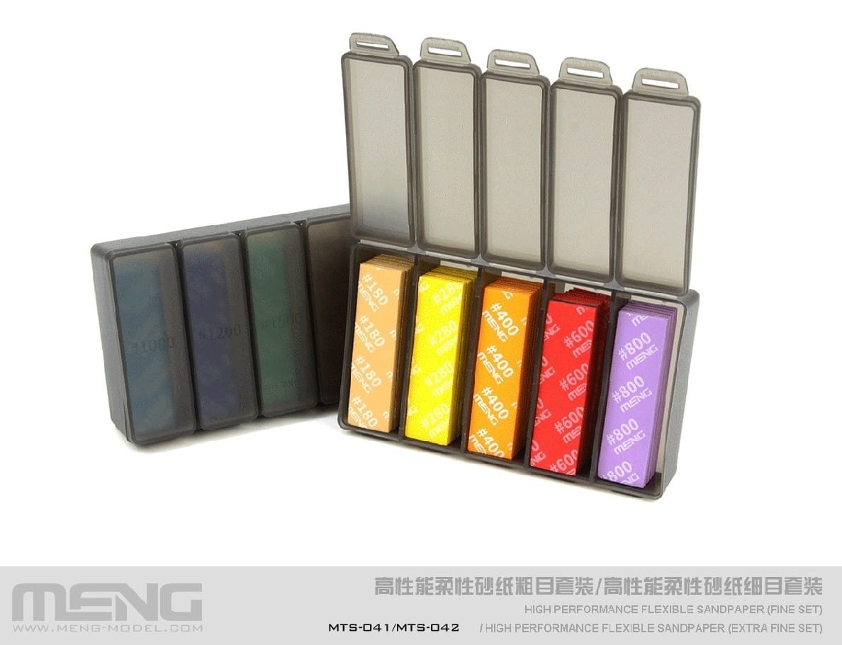 Meng Model MTS-041 High Performance Flexible Sandpaper ( FineSet ) ( zestaw do szlifowania )