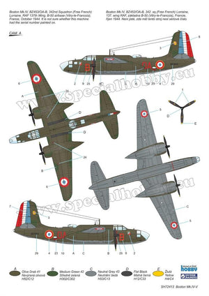 Maquette Special Hobby 72413 Boston Mk. IV/V « La dernière version en service dans la RAF et les Forces françaises libres » au 1/72  – image 4