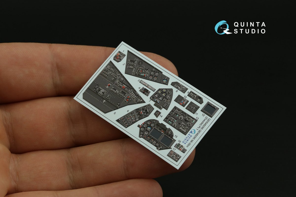 Quinta Studio QDS-48295 Mi-35M 3D-Printed &amp;amp; coloured Interior on decal paper (Zvezda) (Small version) 1/48 – Bild 3