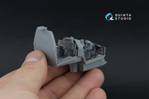 Quinta Studio QDS-48571 AH-64A 3D-Printed &amp;amp; coloured Interior on decal paper (Hasegawa) (small version) 1/48 – immagine 8